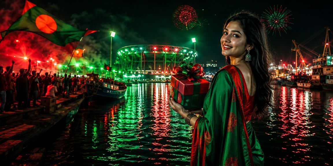 নারায়ণগঞ্জে লাল খামে m2020 বোনাস অফার উদযাপন করছেন একজন খেলোয়াড়